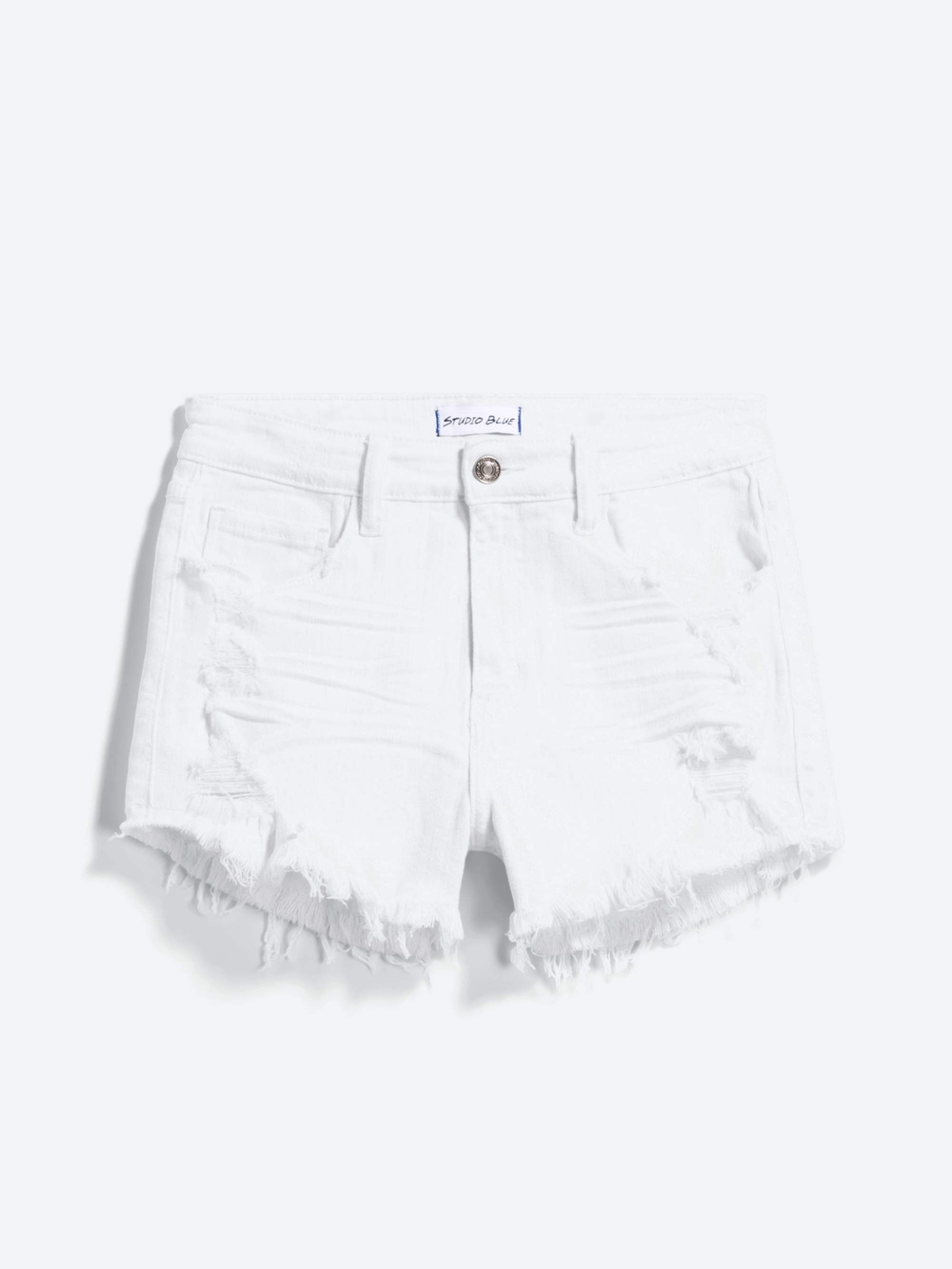 Studio Blue Flyn High Rise Distressed Frayed Hem Short